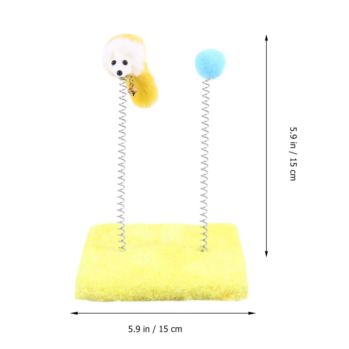 Balacoo Interactive Cat Toy Set - 1PC Plush Teaser Rod, Scratching & Spiral Spring Toy for Kittens - Fun Climbing & Playtime for Indoor Cats - Perfect for Play, Exercise & Bonding with Your Feline Friend
