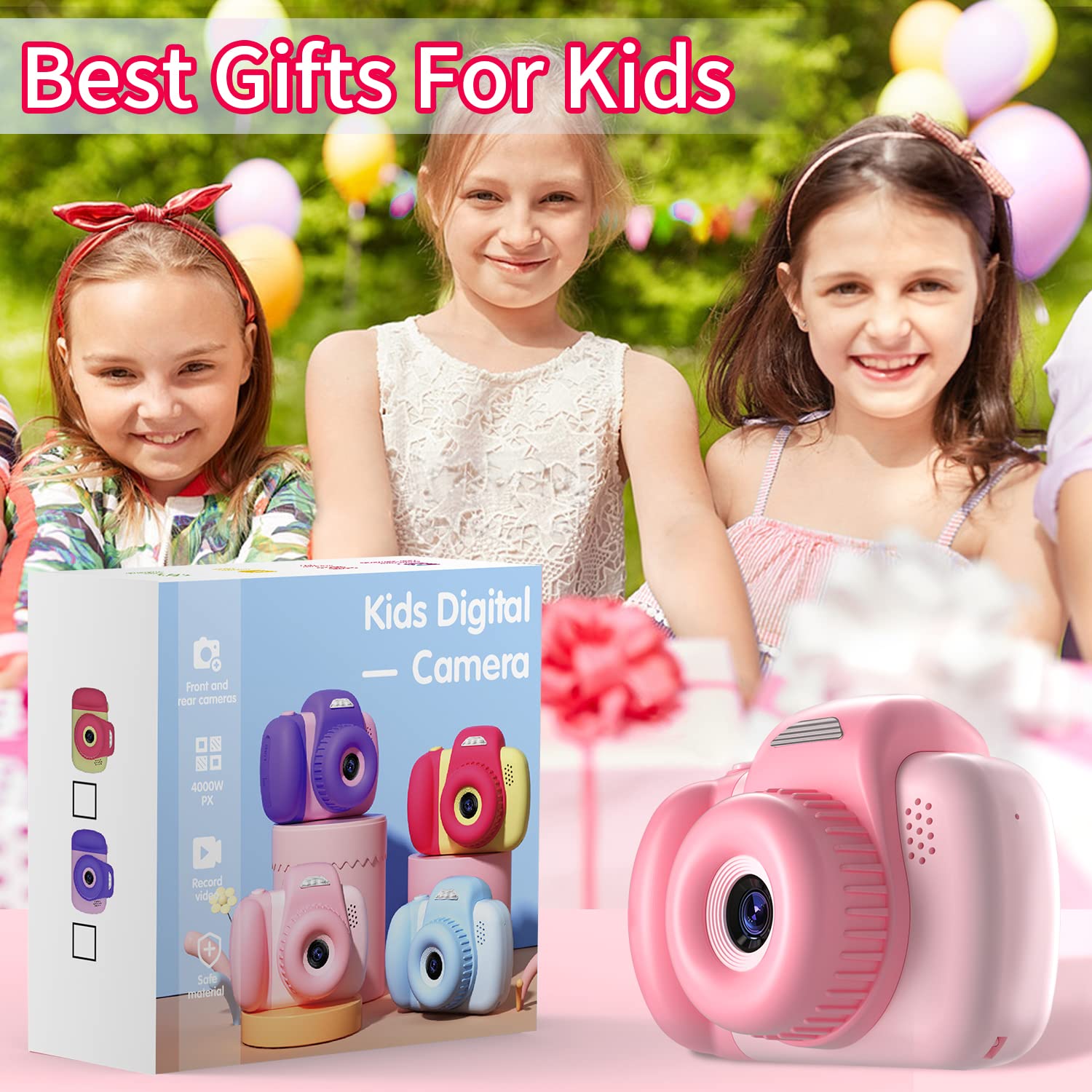 HAONIU 48MP Kids Digital Camera with 2.0
