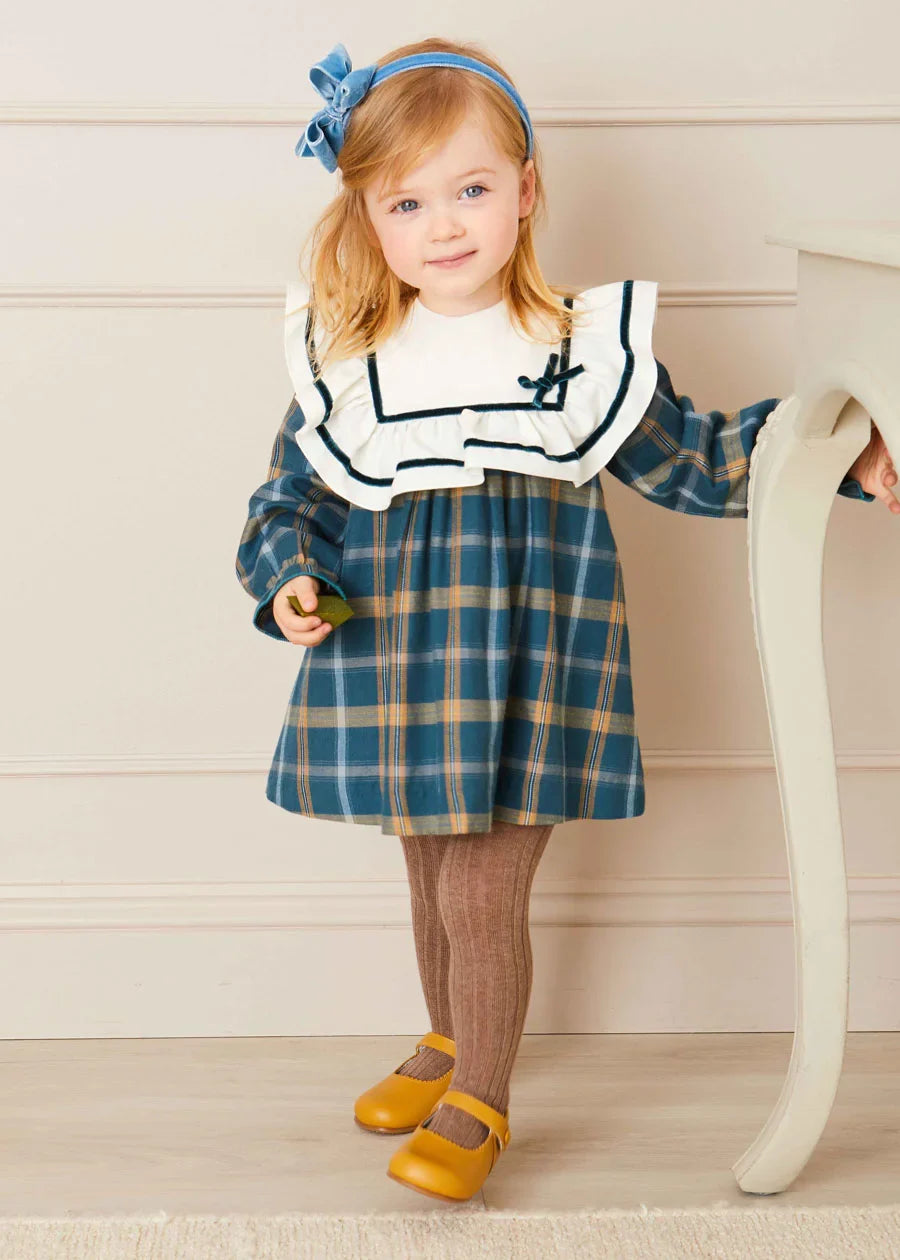 Windsor Check Dress for Baby Girls - Stylish & Comfortable Outfit for Parties, Photos & Special Occasions