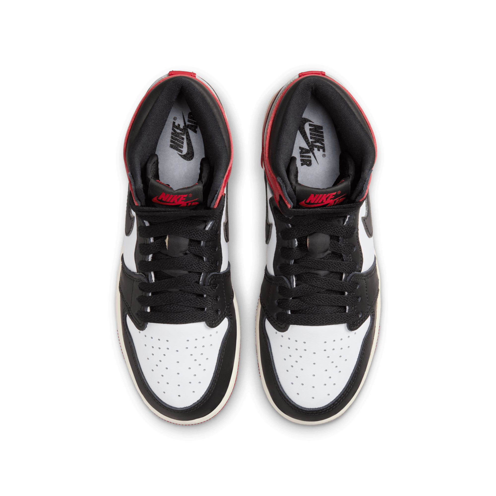 AIR JORDAN 1 RETRO HIGH OG (GS) Black Toe Basketball Shoes - Classic Sneakers for Men & Women - Perfect for Streetwear, Basketball Games & Casual Outfits