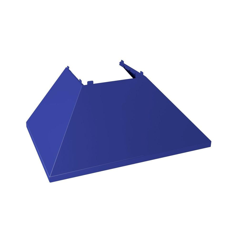 ZLINE 36 Inch Stainless Steel Wall Mount Range Hood - Satin Finish with Blue Matte Shell (8654BM 36) | Powerful Ducted Ventilation for Kitchen | Perfect for Modern Home Cooking & Smoke Removal
