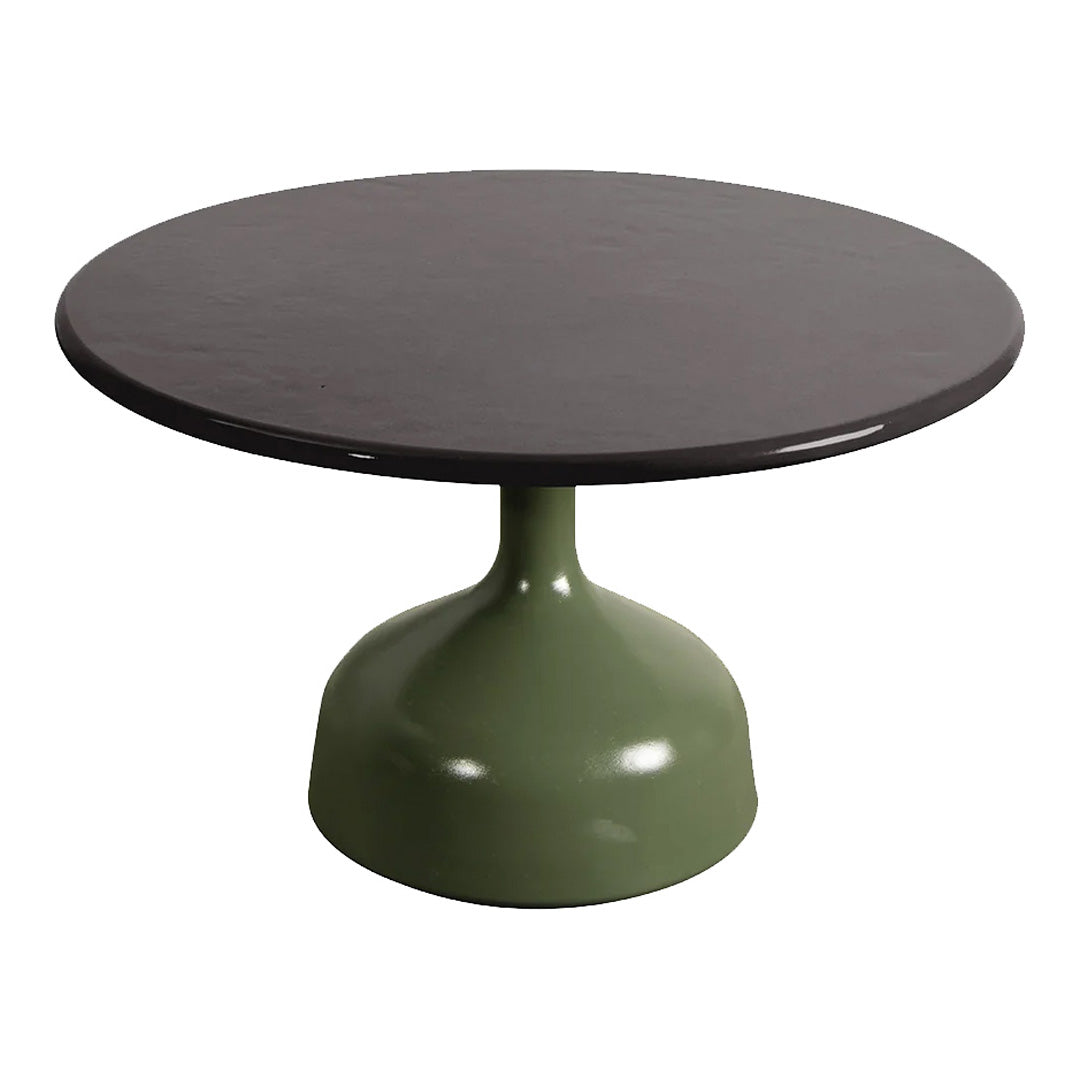 Modern Round Coffee Table with Glass Top - Large Size for Living Room, Lounge & Office Decor