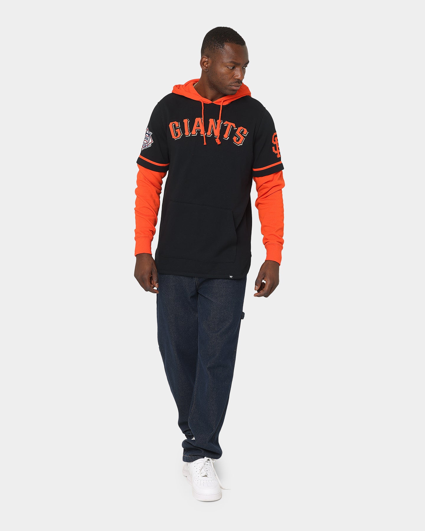 47 Brand San Francisco Giants Shortstop Hoodie - Jet Black - Men's Baseball Fan Apparel for Game Day & Casual Wear