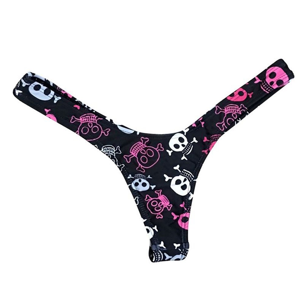 HEiBBDG Women's 2-Piece Swimsuit Set - Brazilian Print Bikini Top & Thong Bottom for Mature Women | Beach Vacation, Pool Party, Summer Getaway
