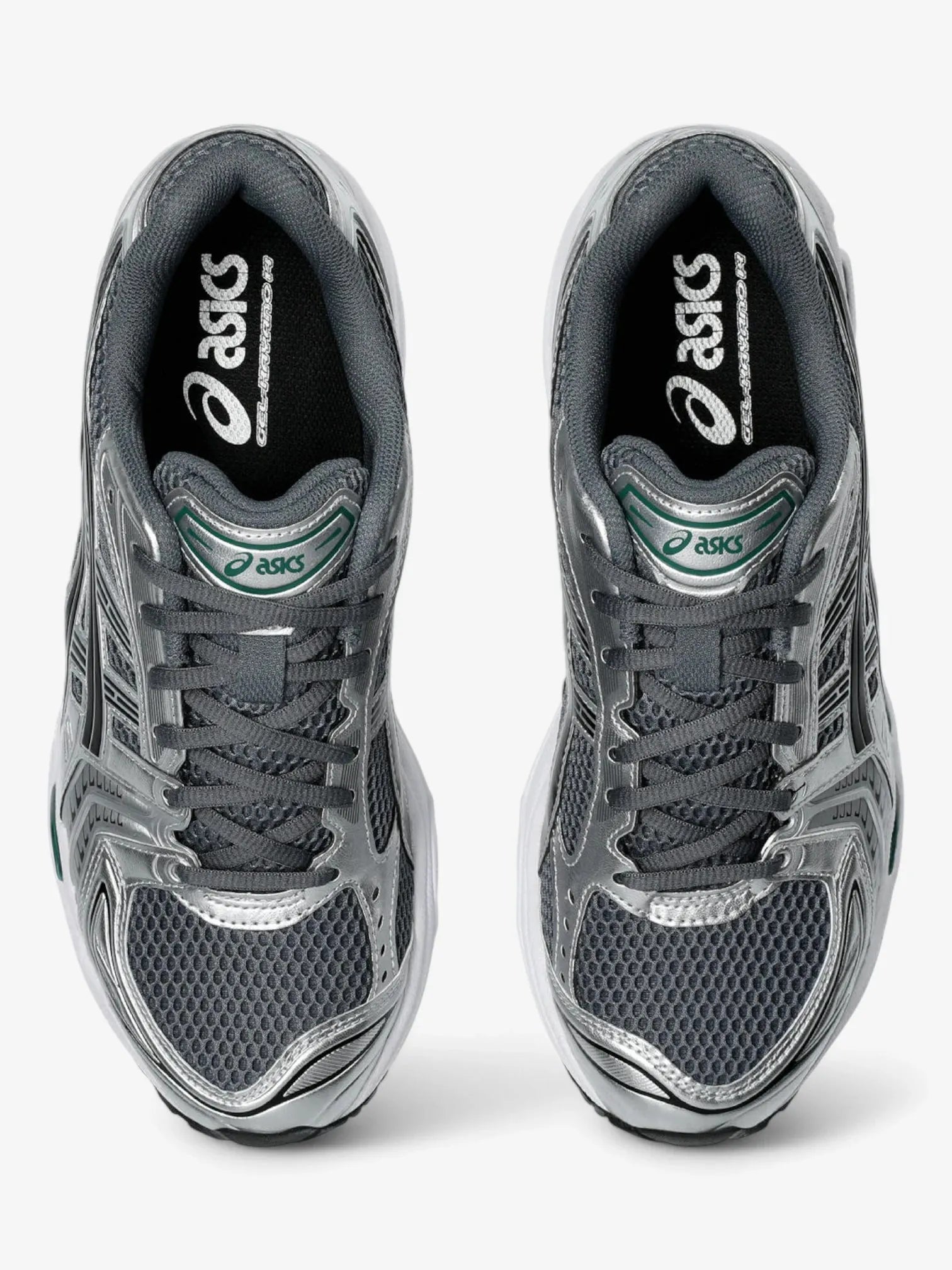 ASICS Gel Kayano 14 Running Shoes for Men - Dark Gray/Silver Cushioned Sneakers for Long Distance Running & Gym Workouts