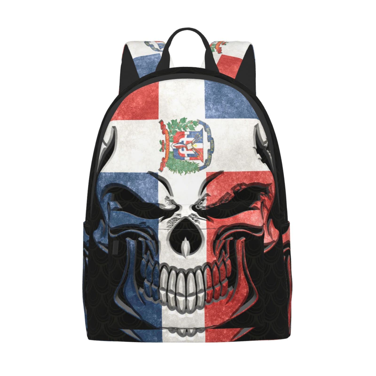 Dominican Republic Flag Backpack - 16in Laptop Daypack for Men & Women | Lightweight Travel & Work
