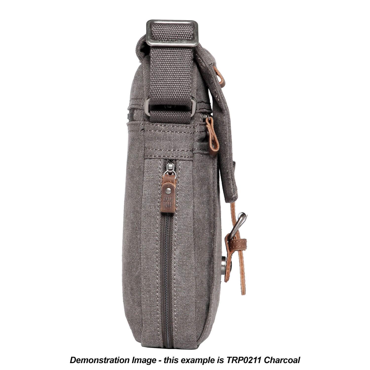 TRP0211 Troop London Classic Canvas Crossbody Bag for Men & Women - Stylish & Durable Everyday Shoulder Bag for Work, Travel & Casual Outings