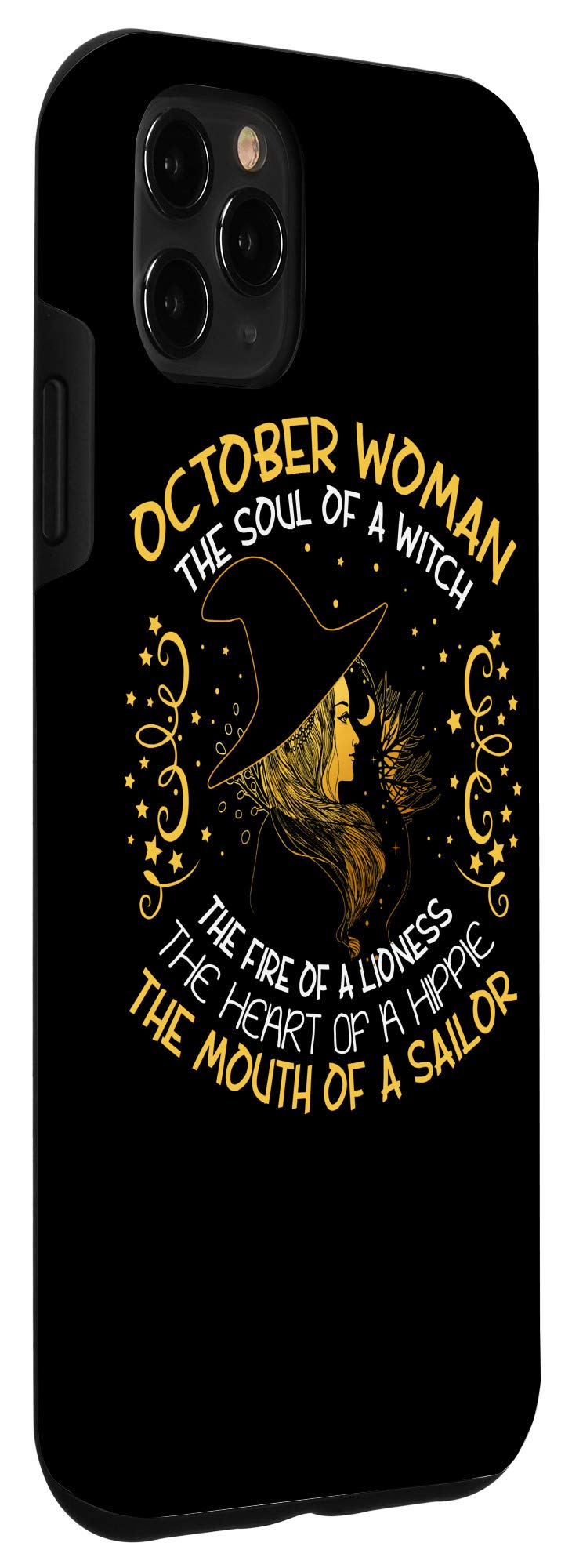 iPhone 11 Pro Max Case - Witch Moon Design - Perfect October Birthday Gift for Women - Ideal for Halloween, Autumn Season & Witch-Themed Parties