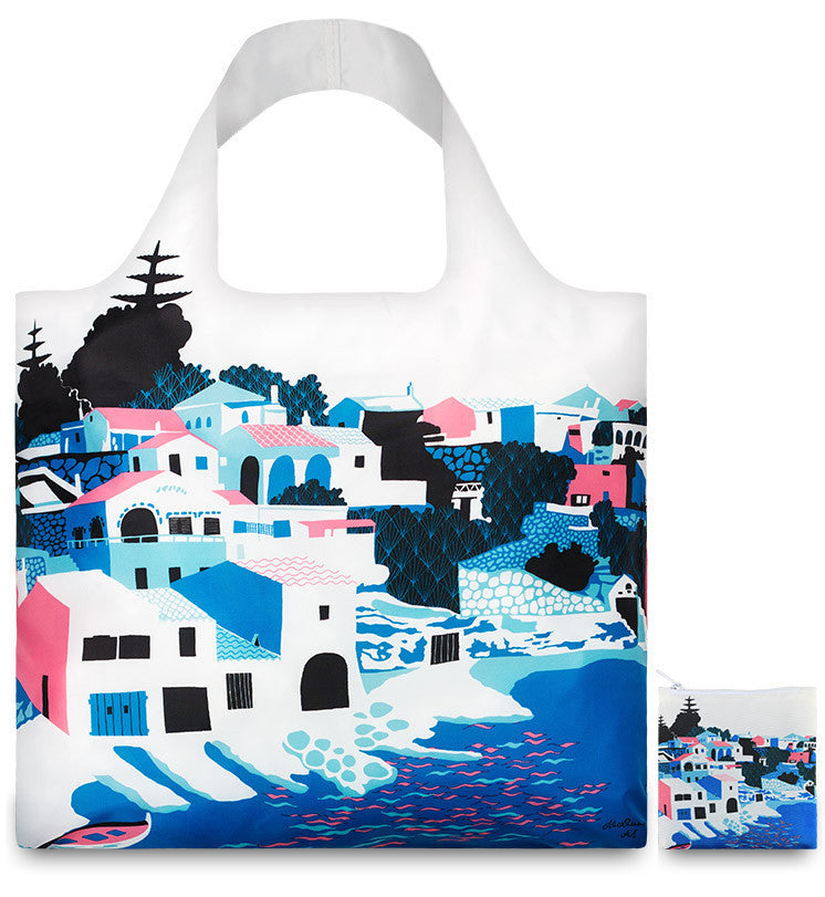 LOQI Artist Collection Tote Bag by Alice Stevenson - Eco-Friendly Reusable Shopping Bag for Groceries, Travel & Everyday Use
