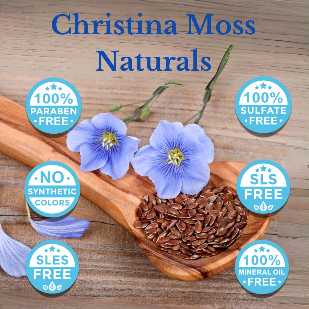Organic Flax Seed & Vegetable Glycerin for DIY Soap Making - Moisturizing Natural Ingredient for Creams, Shampoos & Conditioners - Palm-Free Skincare Solution for Dry Hair & Sensitive Skin Care