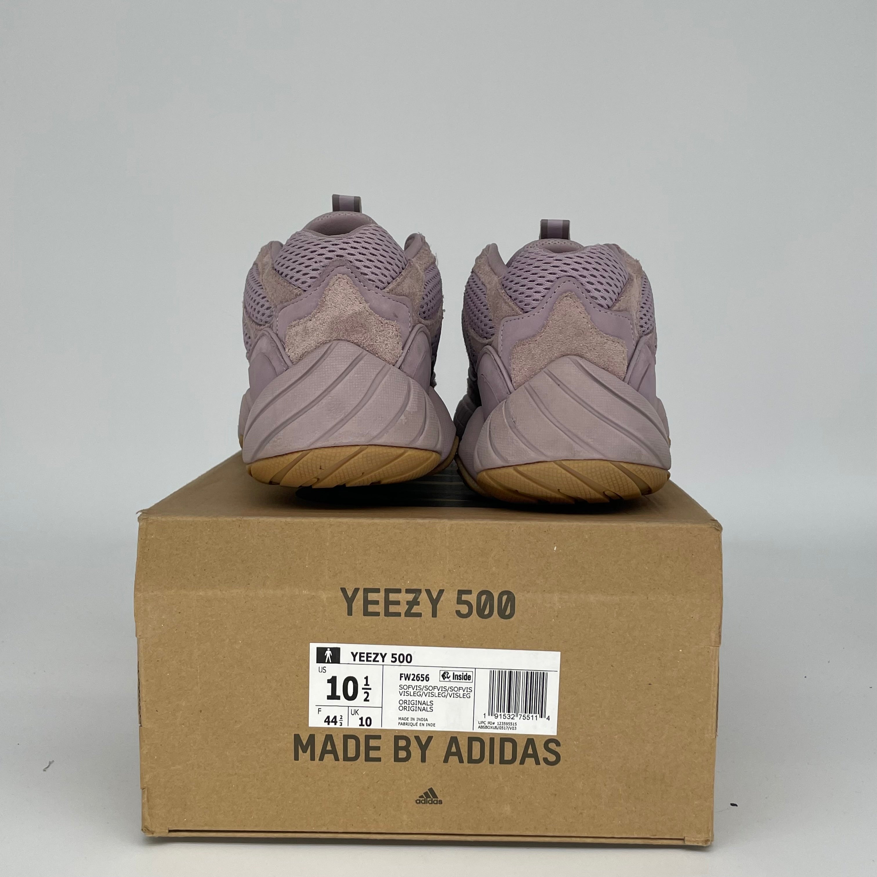 Adidas Yeezy 500 Soft Vision Sneakers - Size 10.5 (FW2656) | Men's Casual Shoes for Running, Walking & Streetwear Fashion