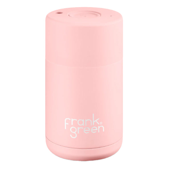 Frank Green Original Reusable Coffee Cup - 16oz Insulated Stainless Steel Travel Mug with Lid, Leak-Proof & Eco-Friendly (Perfect for Office, Commuting, Hiking & Outdoor Activities)