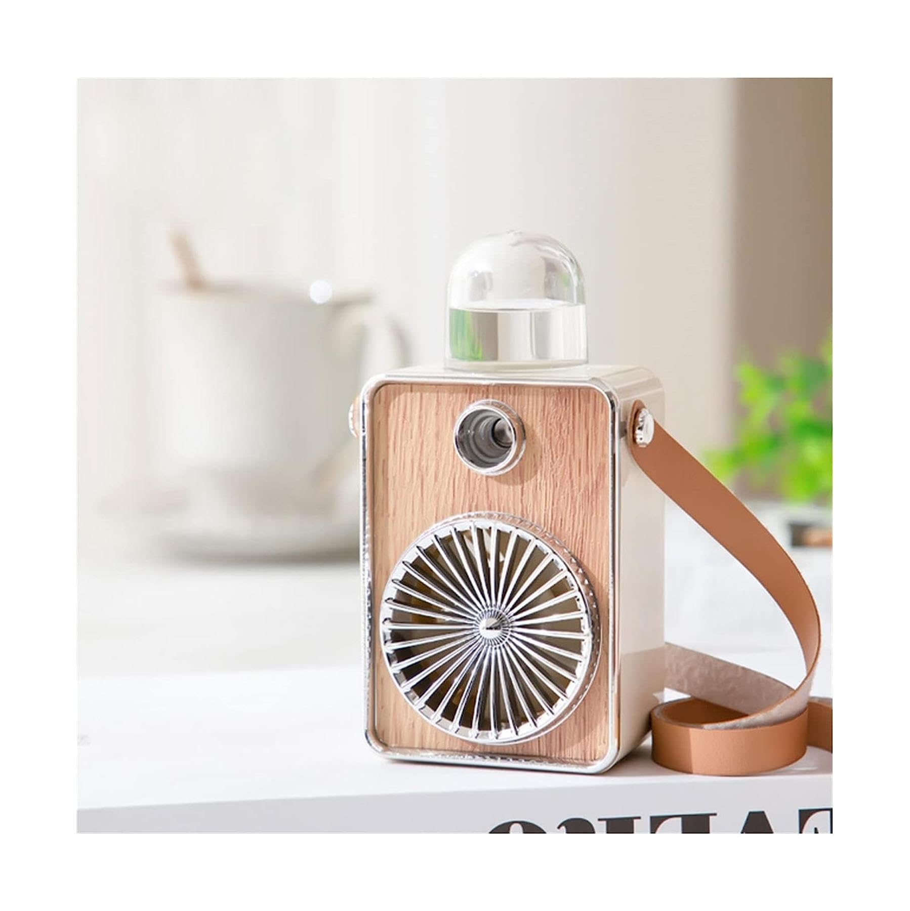Mini Fan with 3 Speed Settings - USB Rechargeable Bladeless Neck Fan for Cooling - Portable & Silent Personal Fan for Travel, Office, Home, Outdoor Use - Perfect for Summer, Workouts, and Hot Weather