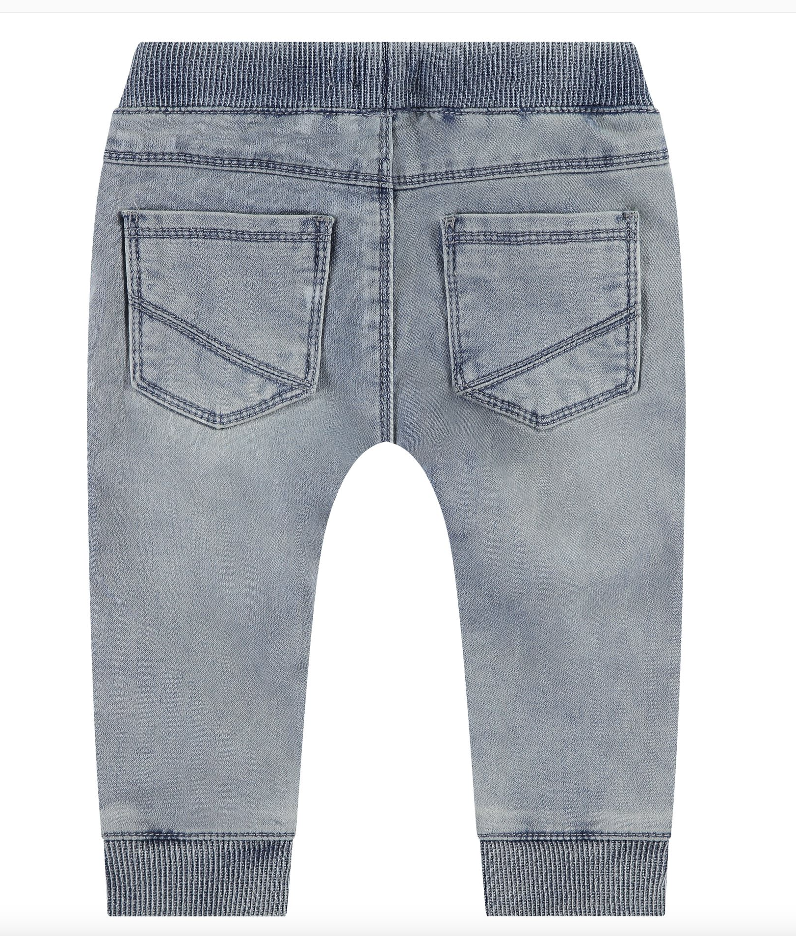 Babyface Light Blue Denim Jogger Pants for Women - Comfortable Stretch Casual Joggers for Everyday Wear, Lounge & Running Errands