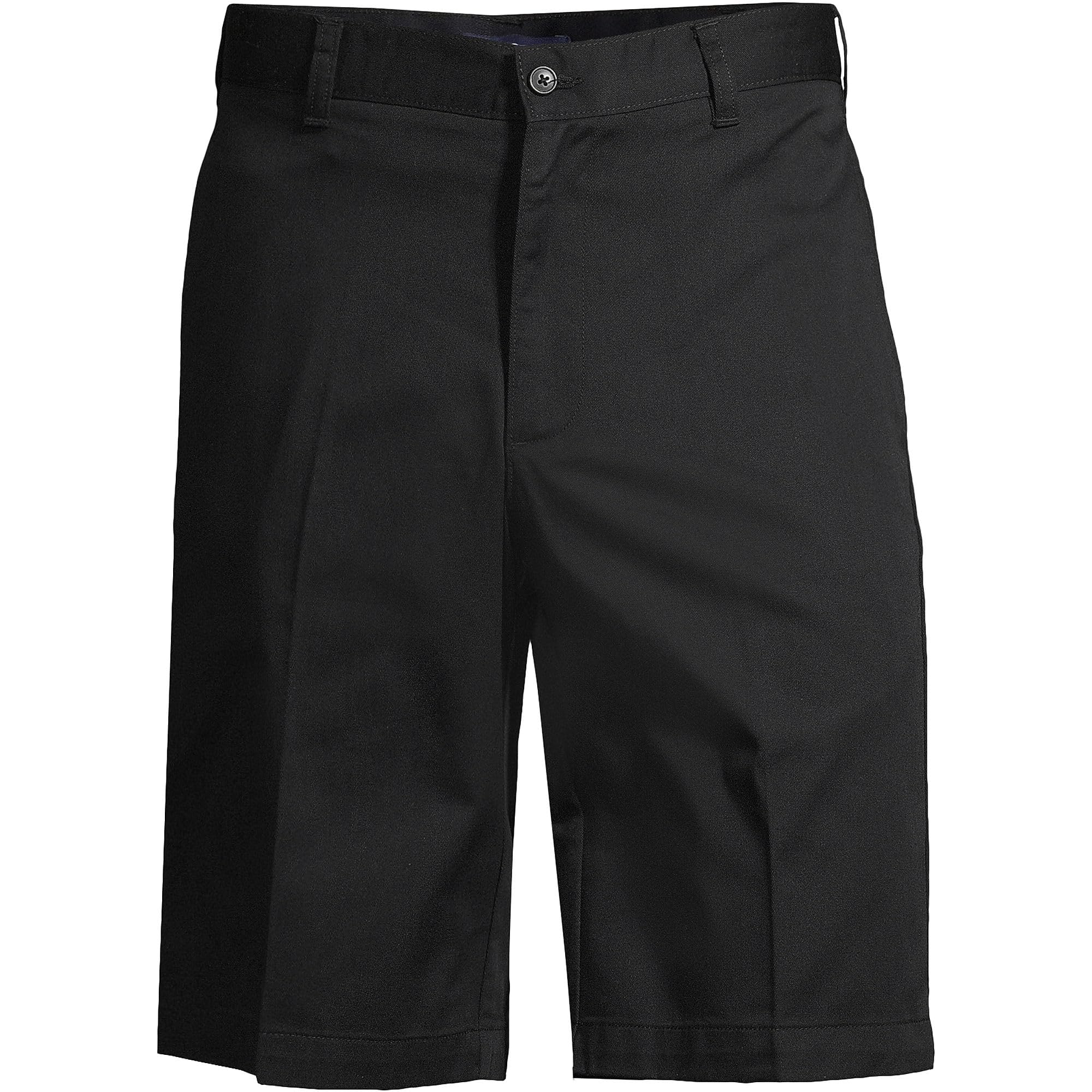 Lands' End Boys' School Uniform Chino Shorts - Flat Front, Comfortable Cotton Blend for Everyday Wear - Perfect for School, Summer, and Casual Outfits