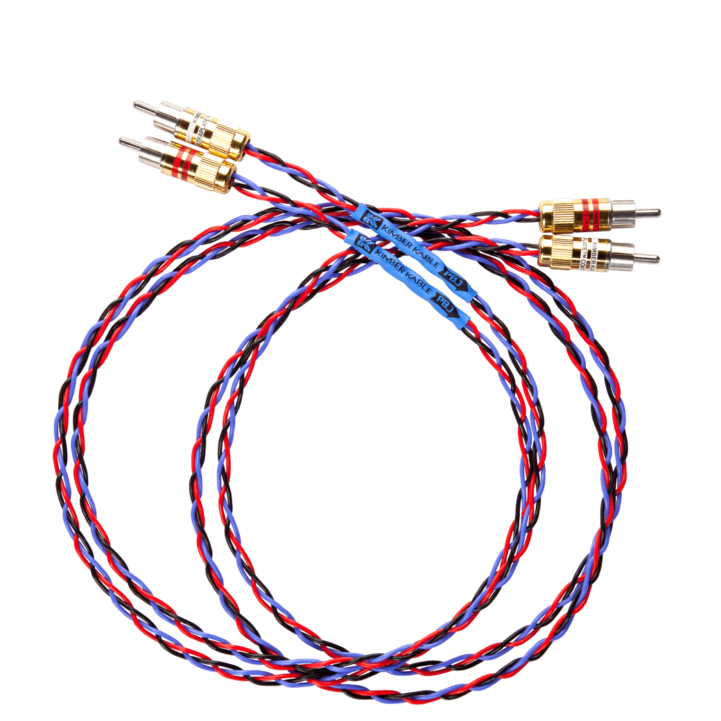 Premium Kimber Kable PBJ Analog Interconnect Cable Pair - High-Fidelity Audio for Home Theater & Hi-Fi Systems - Perfect for Turntables, CD Players & Amplifiers