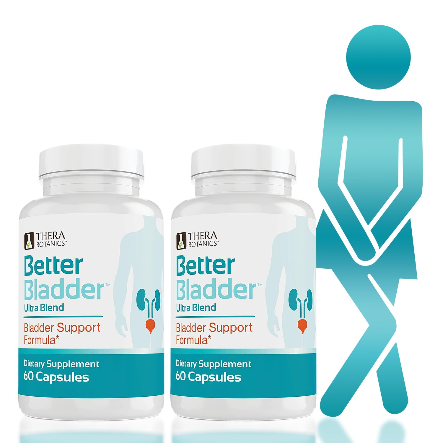 Premium Bladder Control Supplement for Women & Men – Natural Urinary Support with Vitamin D3 to Reduce Leaks, Frequency & Urgency – 120 Capsules (2 Bottles) – Ideal for Active Lifestyles & Nighttime Relief