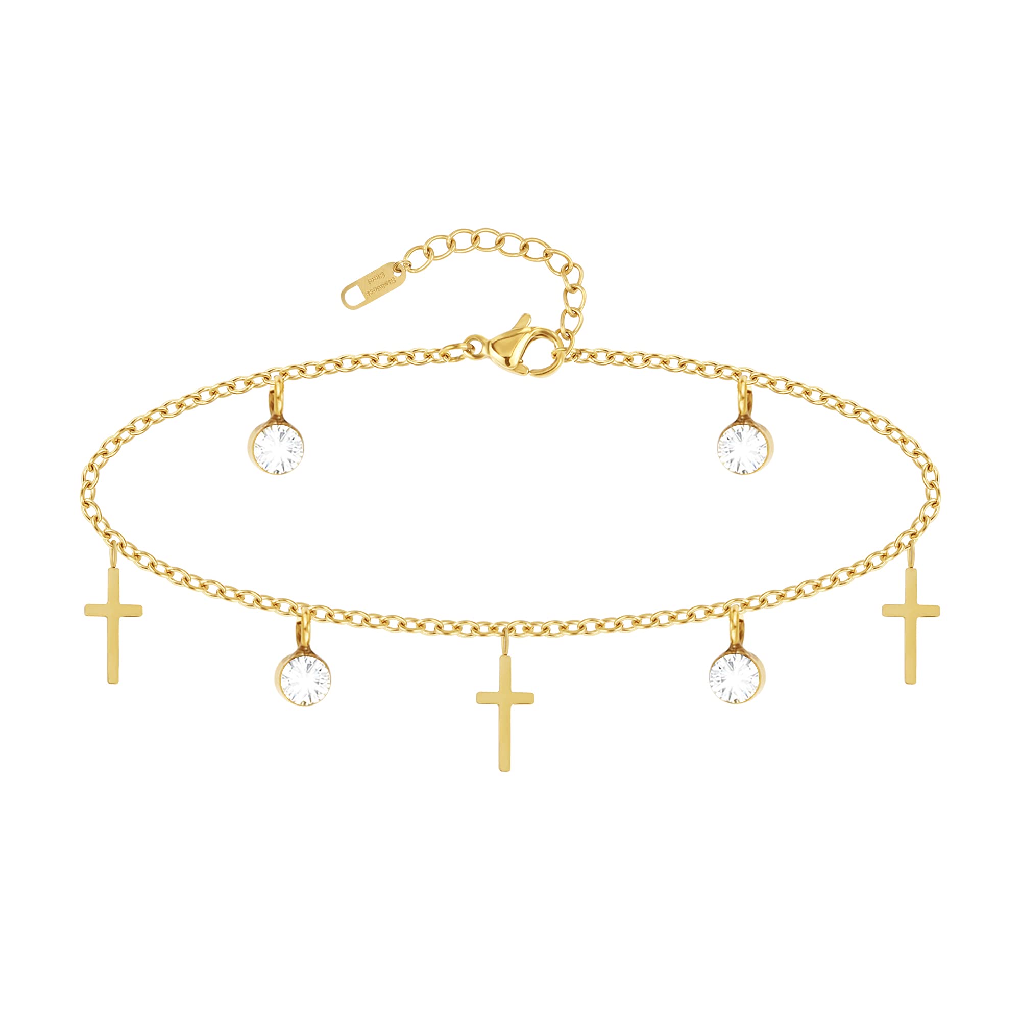 ALEXCRAFT 14K Gold Plated Adjustable Layered Bracelet - Dainty & Chunky Gold Chain Bracelets for Women & Girls | Perfect for Everyday Wear, Gifts & Special Occasions