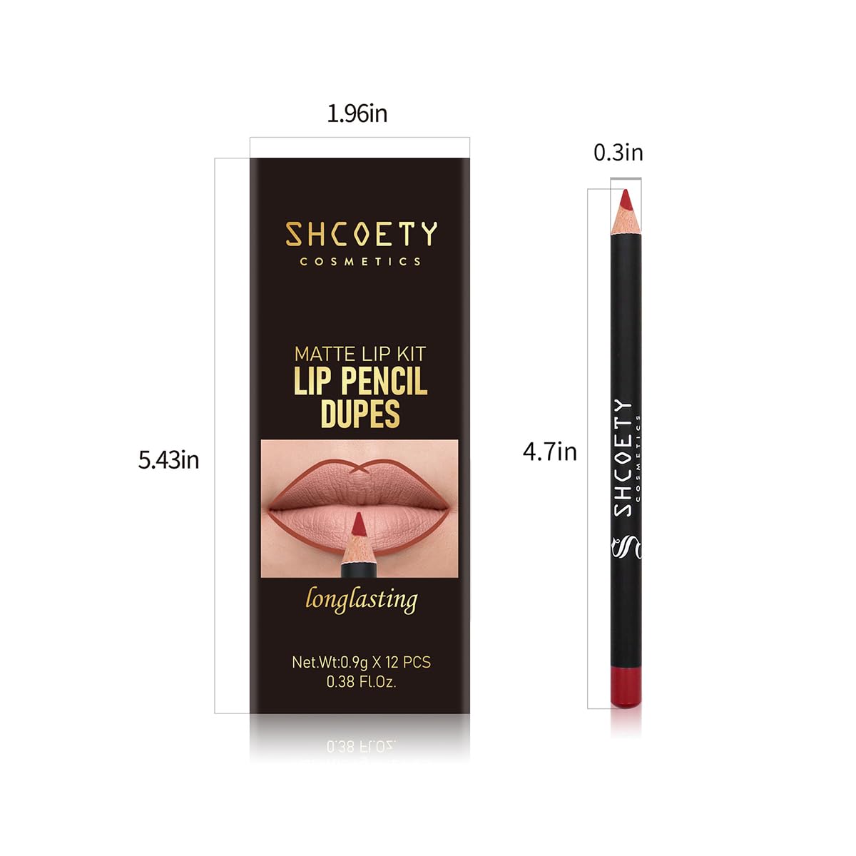 12-Color Matte Lip Liner Set - Waterproof Long-Lasting Nude Lip Pencils for Perfect Lip Definition & Makeup