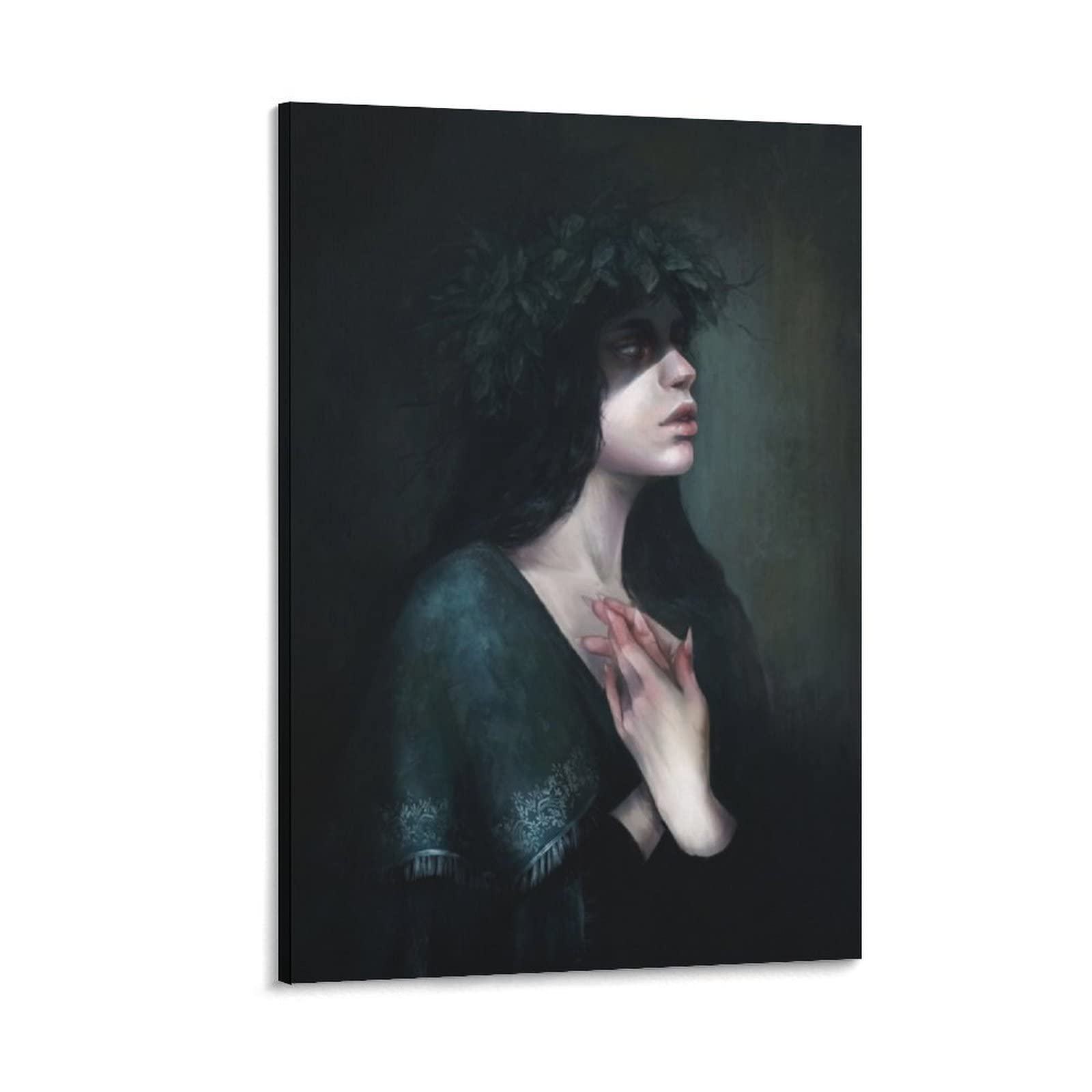 Horror & Gothic Art Posters - Beauty and Snake Illustration Wall Art for Bedroom, Living Room & Aesthetic Decor | Abstract Wall Prints, Vintage Wallpaper & Unique Poster Collection for Halloween, Gothic Home Decor & Dark Academia Room Design