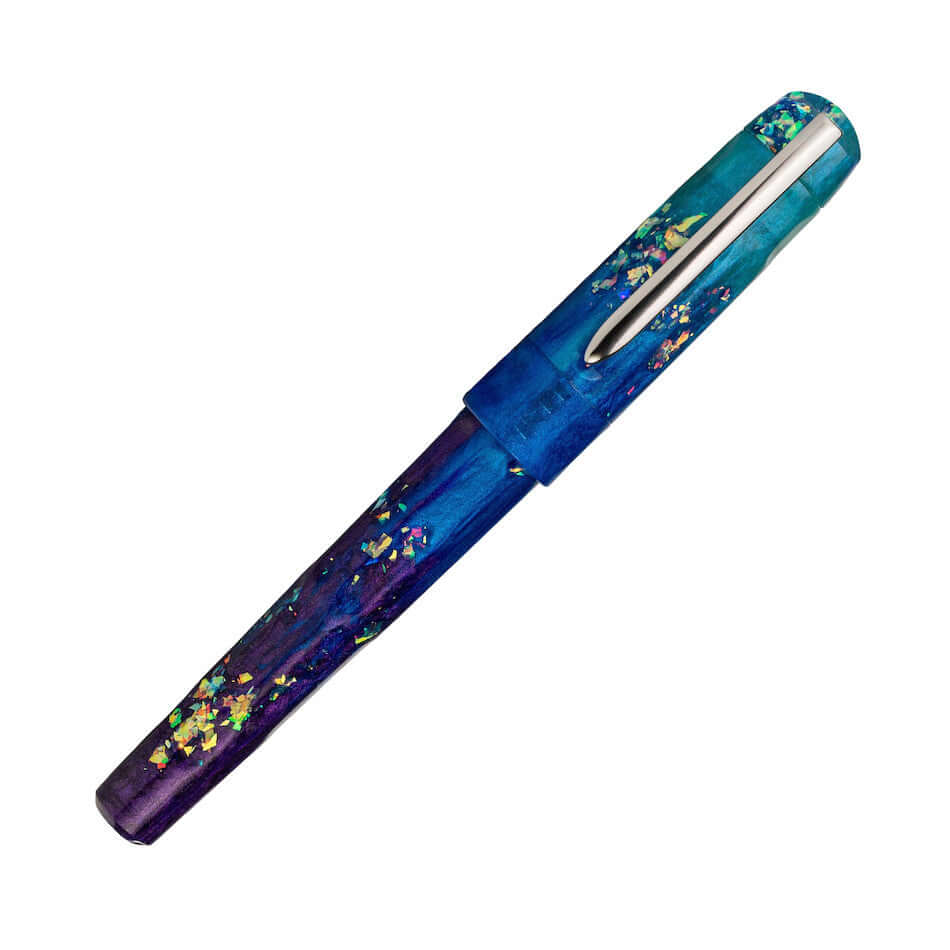 Benu Talisman Fountain Pen with Peacock Ore Finish - Elegant Writing Instrument for Calligraphy, Journaling & Gift Giving