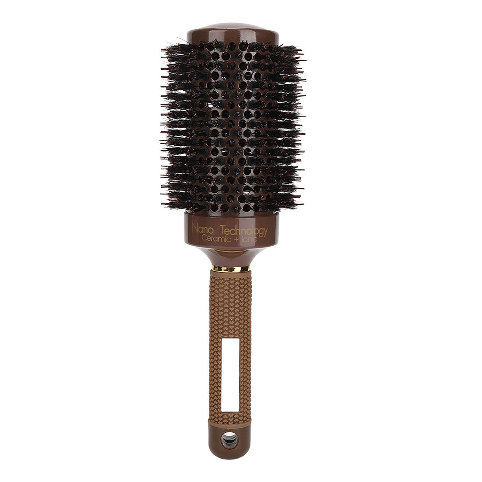 EXCLUZO Thermal Hair Brush with Aluminum Tube & Nylon Teeth - Round Roller Comb for Curly & Straight Hair - Perfect for Salon Styling & Home Use