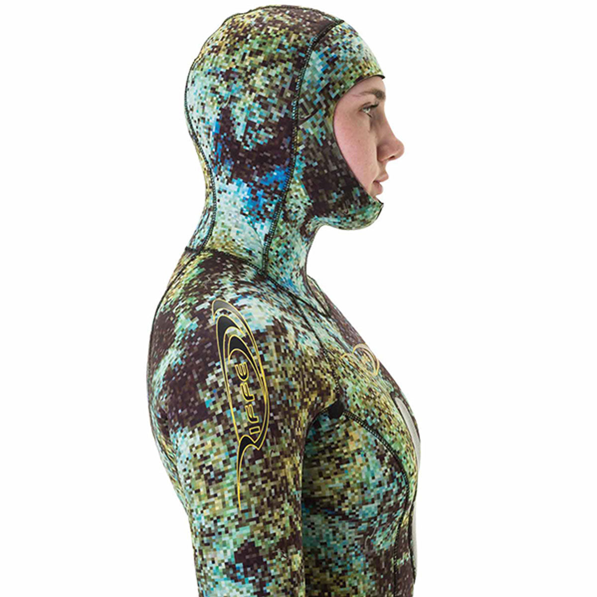 Riffe DIGI TEK Camo Women's Wetsuit (2PC Set) 3.5mm Neoprene - Perfect for Scuba Diving, Spearfishing & Water Sports