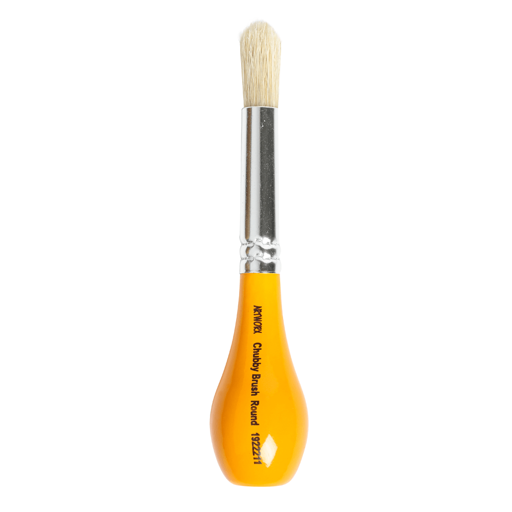 Artworx Premium Chubby Paint Brush Set - High-Quality Artist Brushes for Acrylic, Oil & Watercolor Painting - Perfect for Canvas, Wood & DIY Art Projects