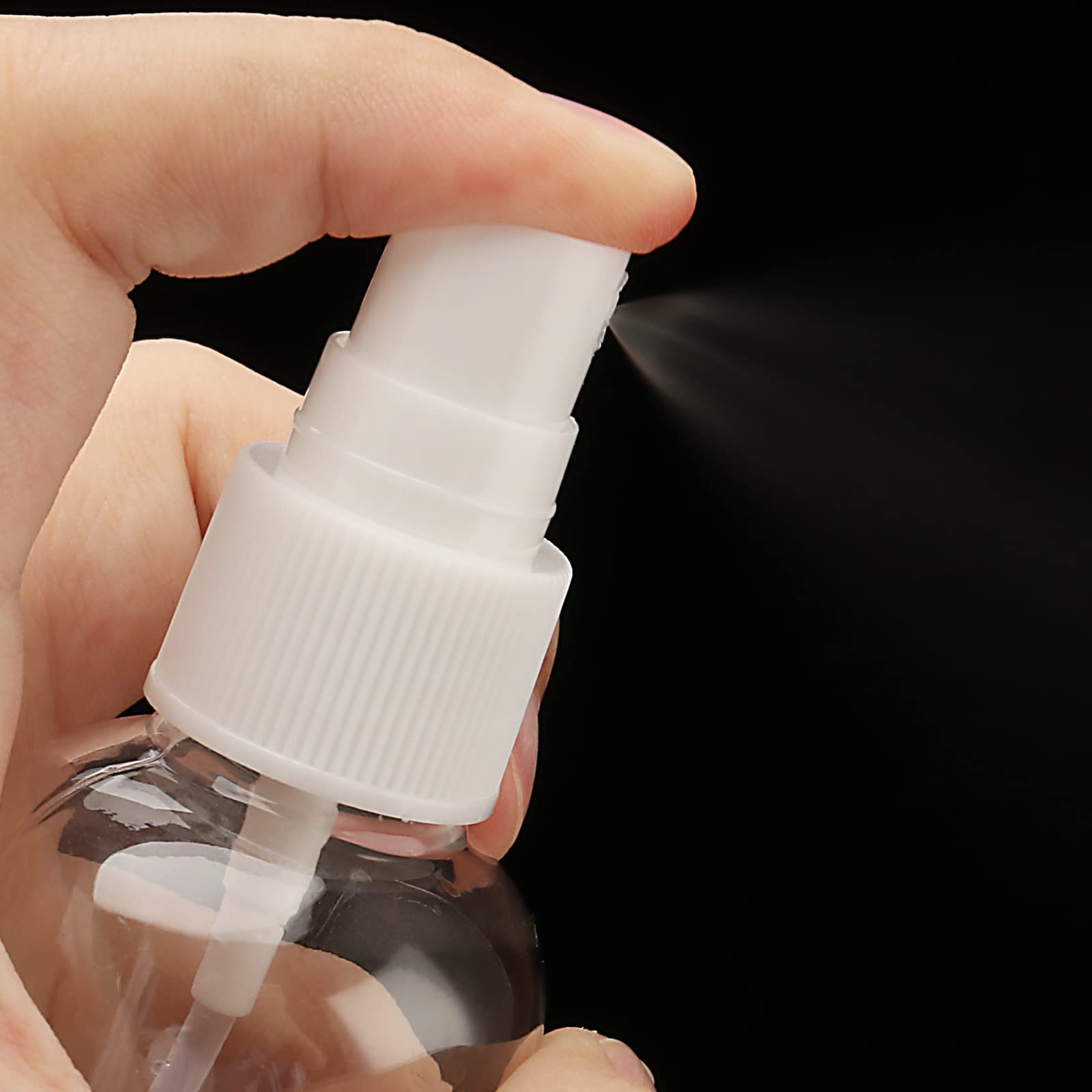 50 PCS 30ml (1oz) Clear Plastic Fine Mist Spray Bottles - Empty Refillable Travel Size Containers for Essential Oils, Hair Perfume, DIY Liquids | Perfect for Home, Salon & Travel Use