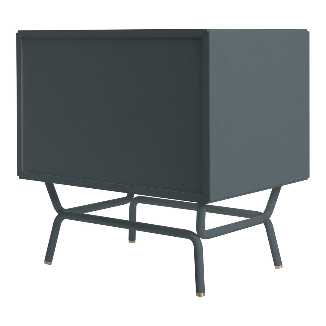 Modern Blu Dot Dang Nightstand - Minimalist Bedside Table with Storage Shelf | Perfect for Small Spaces, Bedrooms & Apartments