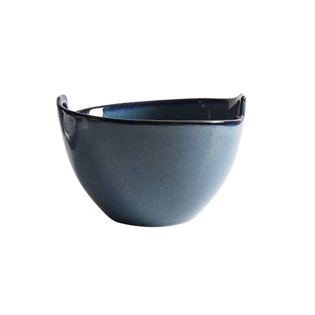 Premium Ceramic Noodle Bowls - Large 17.7X11.6CM Soup & Salad Bowl Set for Ramen, Fruit, Dessert | Durable Household Dinnerware for Asian Cuisine, Family Meals & Entertaining