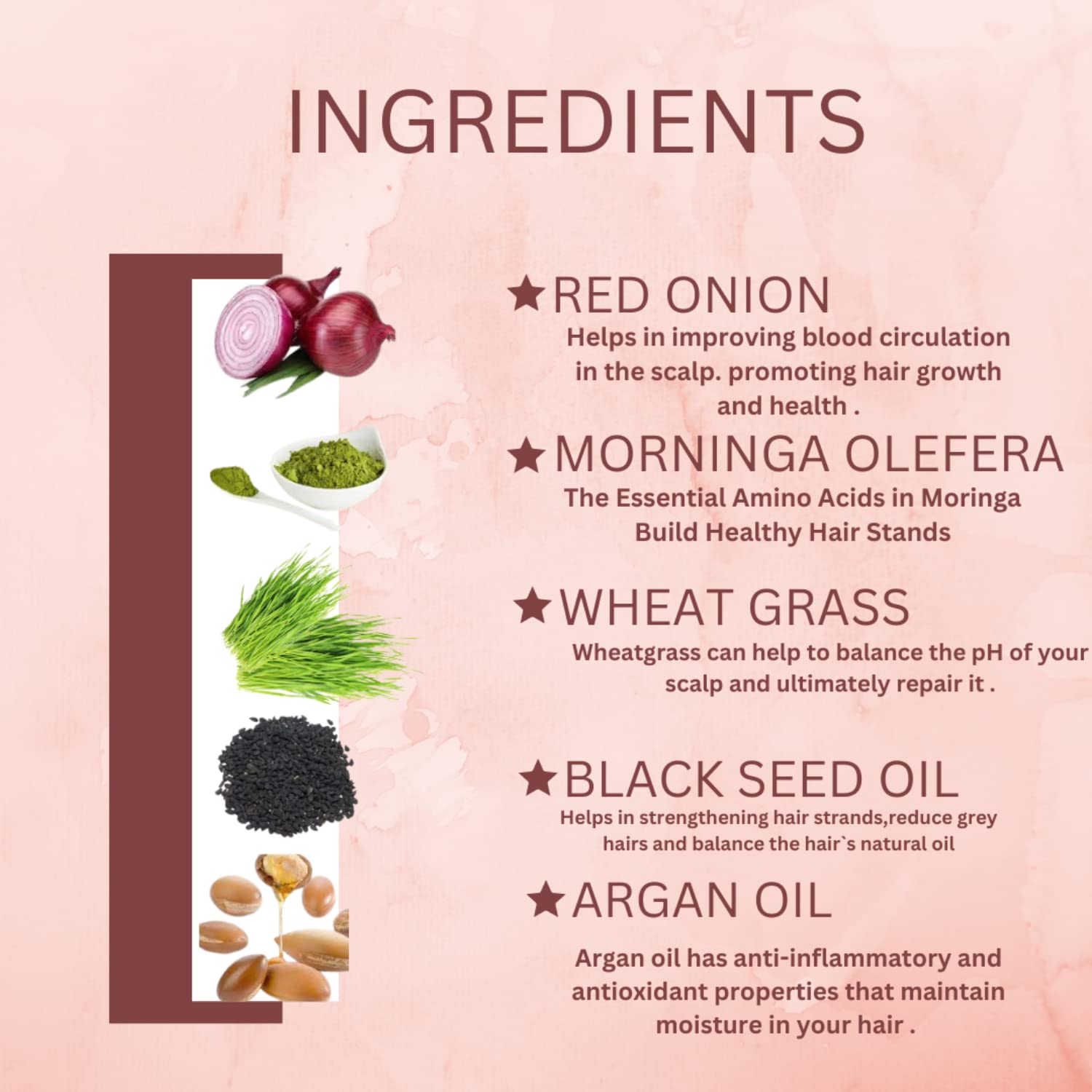 Kalit Natures Onion Hair Mask with Moringa & Wheat Grass Protein - 200g for Hair Fall Control & Growth | Deep Conditioning Treatment for Damaged Hair | Perfect for Dry, Frizzy & Thin Hair Care Routine