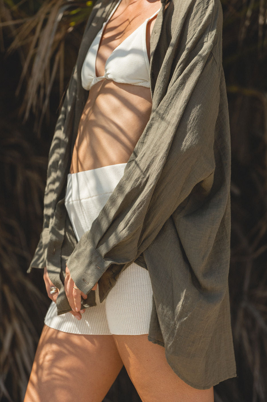 Oversized Button Down Shirt for Women - Casual Summer Poolside Cover Up - Perfect for Beach, Vacation, and Relaxing Outdoors