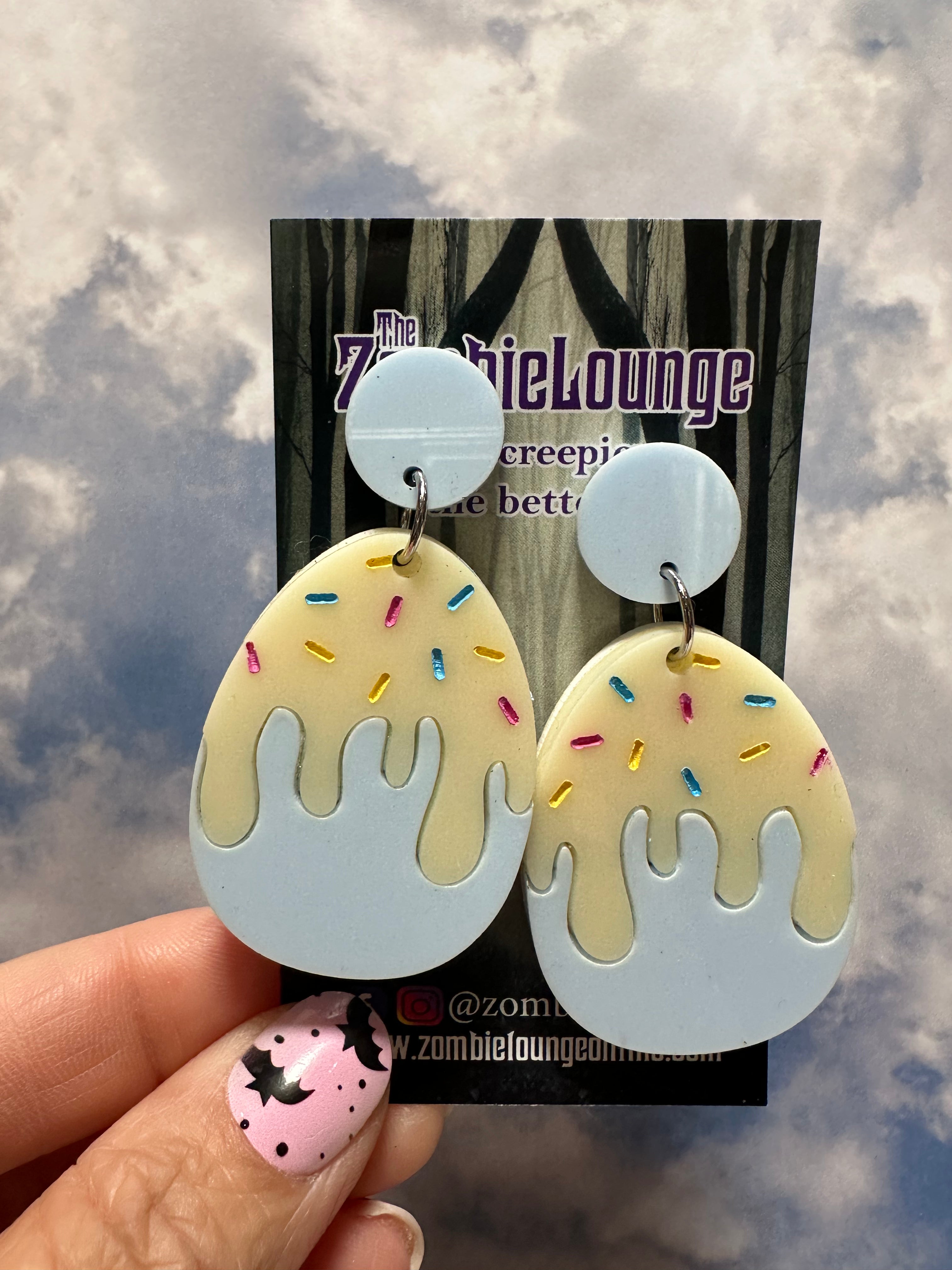 Easter Candy Egg Earrings - Fun Holiday Jewelry for Easter Celebrations, Parties, and Festive Outfits