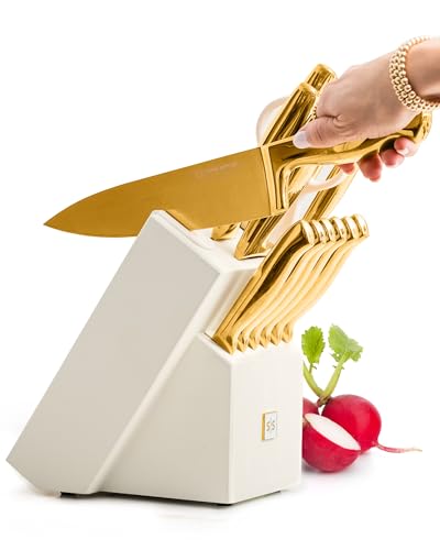 Gold Handle, Gold Blade & White Block