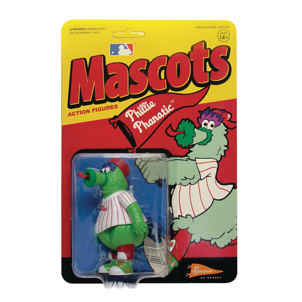 MLB Mascots Action Figure - Phillie Phanatic Collectible Toy for Baseball Fans | Perfect for Display, Gifts & Game Day Decor