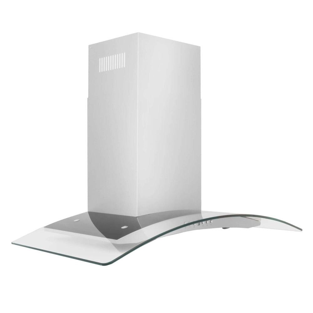 ZLINE KN4 Stainless Steel and Glass Convertible Wall Mount Range Hood - 36 Inch Kitchen Ventilation for Gas & Electric Stoves - Perfect for Modern & Farmhouse Style Kitchens