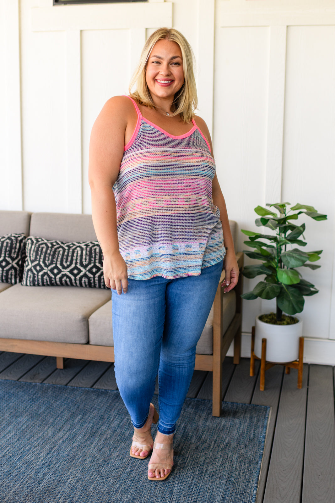 Mix It Up Striped Tank Top for Women - Soft & Comfortable Summer Casual Wear - Perfect for Beach, Gym, and Everyday Outfits