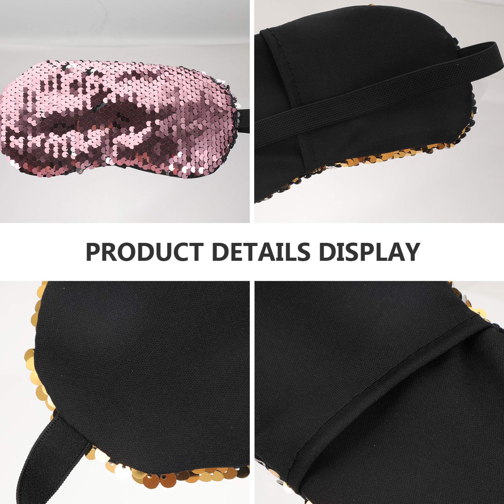 7pcs Double-Sided Sequined Sleep Eye Masks - Soft & Comfortable for Travel, Nap, and Relaxation - Perfect for Flights, Hotels, and Home Use