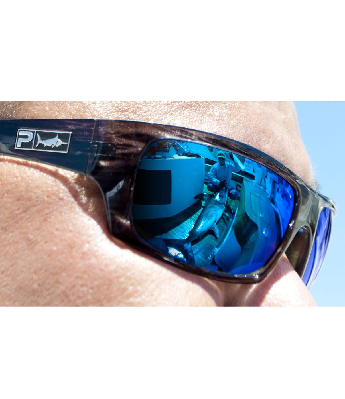 PELAGIC The Mack - Polarized Polycarbonate Lens Fishing Sunglasses for Men & Women - UV Protection, Anti-Glare for Boating, Hiking, and Outdoor Activities