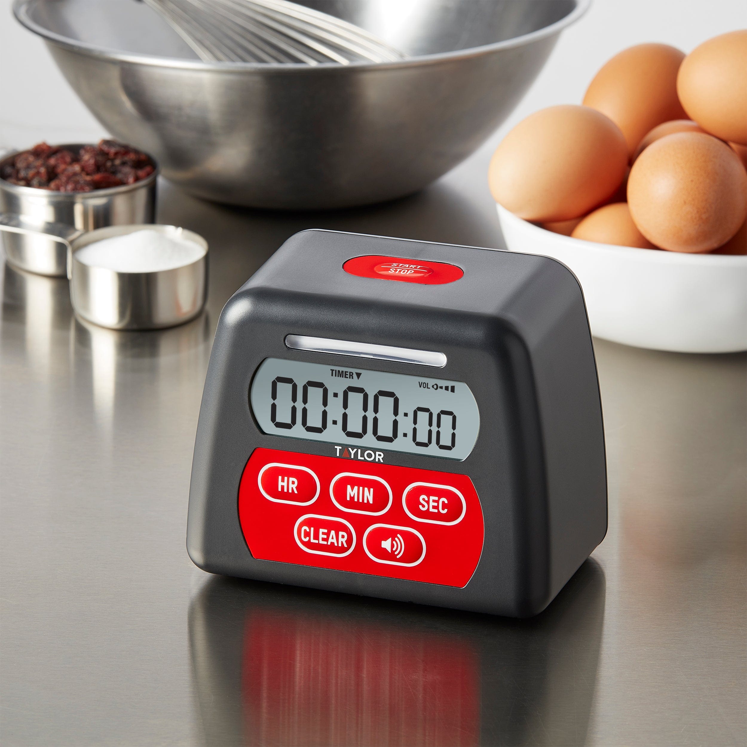 Continuous Ring Timer - Digital Countdown Timer with Loud Alarm for Kitchen, Classroom, Gym & Workouts | Perfect for Cooking, Study, Exercise & Productivity
