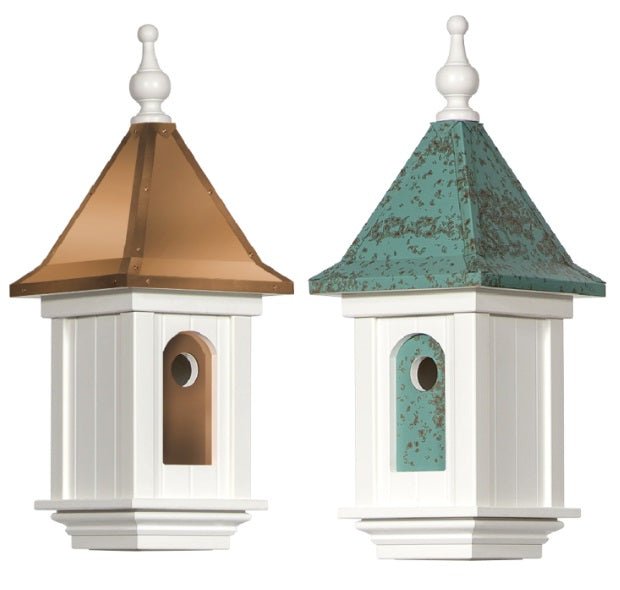 Victorian Birdhouse with Top & Weathervane - Handcrafted Wooden Bird House for Garden, Patio, or Backyard Decoration - Perfect Gift for Bird Lovers