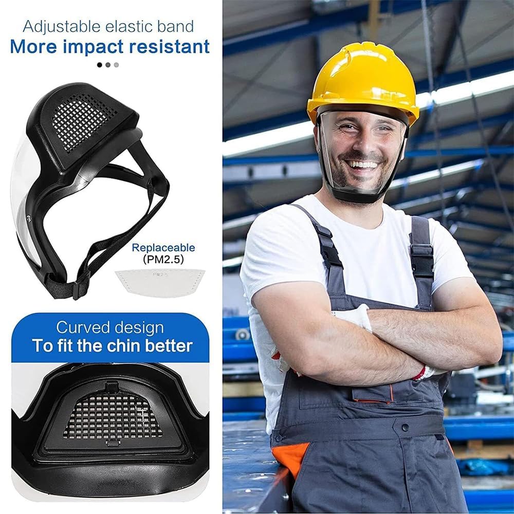 2024 Anti-Dust & Fog-Resistant Face Shield for Grinding, Cutting & Weeding - Protective Safety Goggles for DIY Projects, Woodworking & Gardening