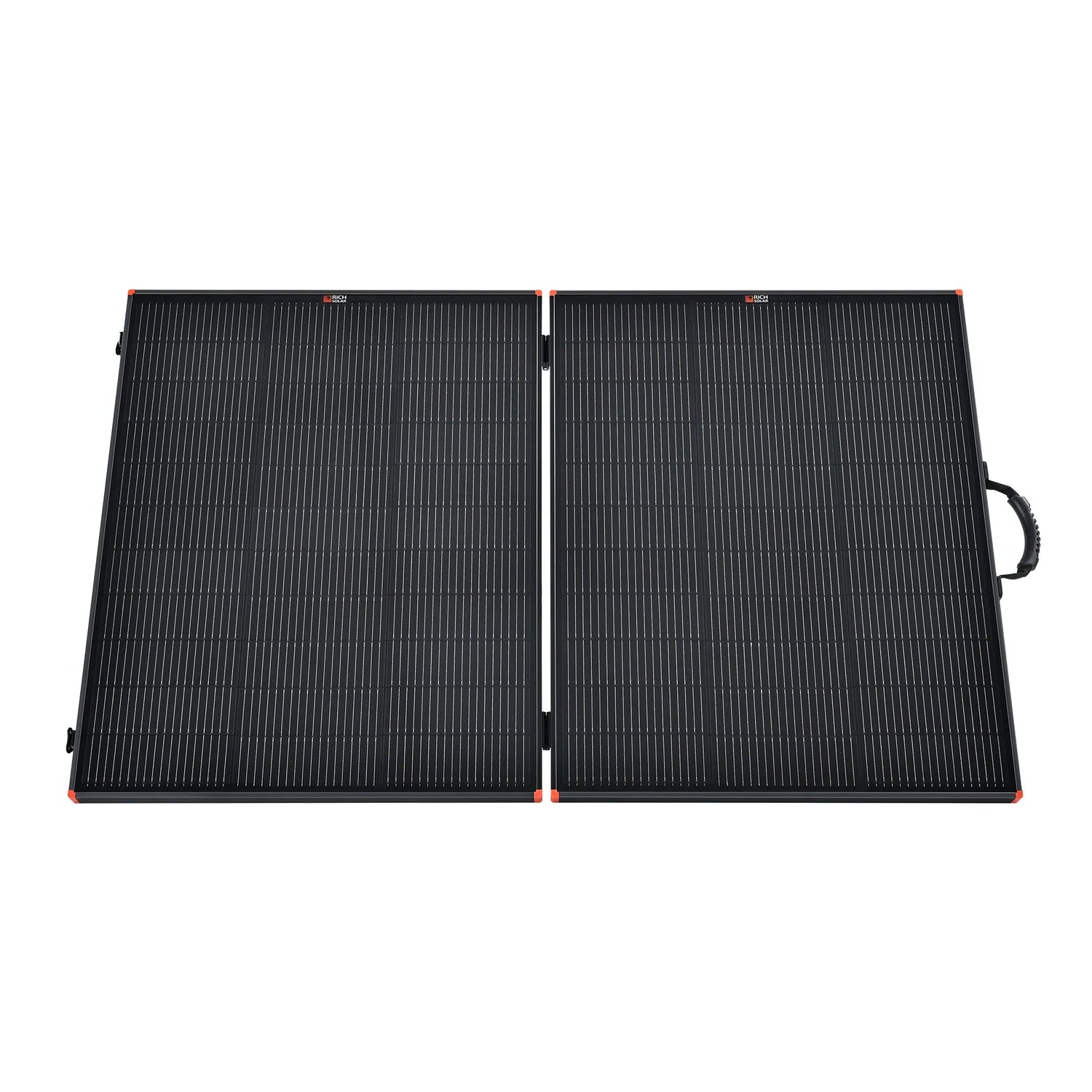Rich Solar MEGA 200 Watt Portable Briefcase Solar Panel - Foldable Solar Charger for RV, Camping, Boating & Emergency Power - High Efficiency Solar Panel Kit with Charge Controller