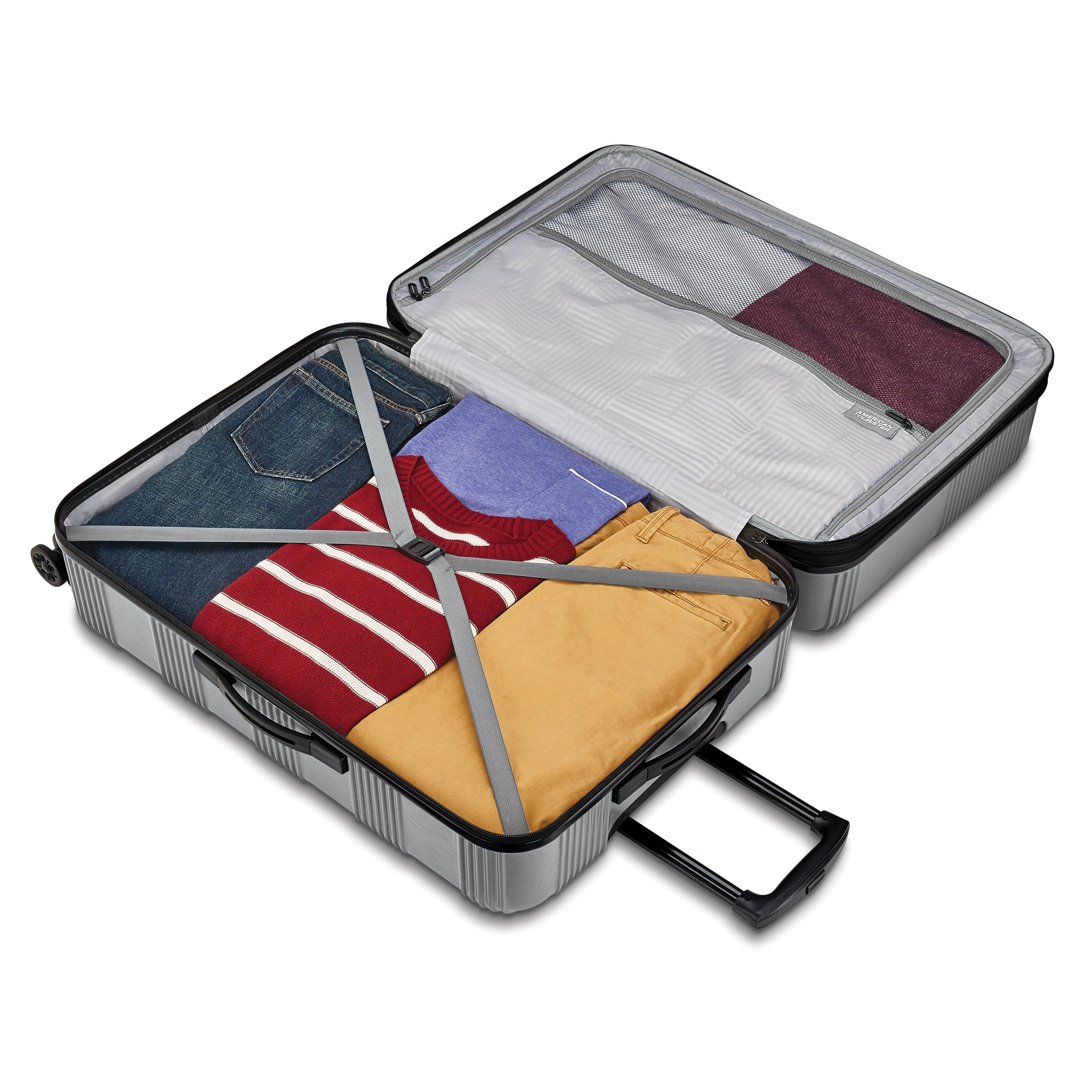 American Tourister Unify Spinner Carry On Luggage - Lightweight Expandable Suitcase with 360° Wheels for Air Travel & Weekend Getaways