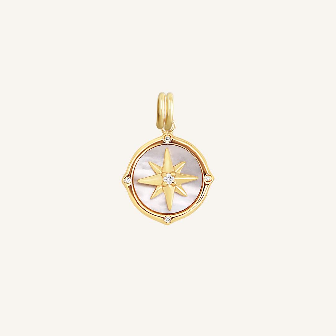 Premium Compass Charm for Jewelry Making - Perfect for Necklaces, Bracelets & DIY Craft Projects | Outdoor Adventure & Travel Accessories