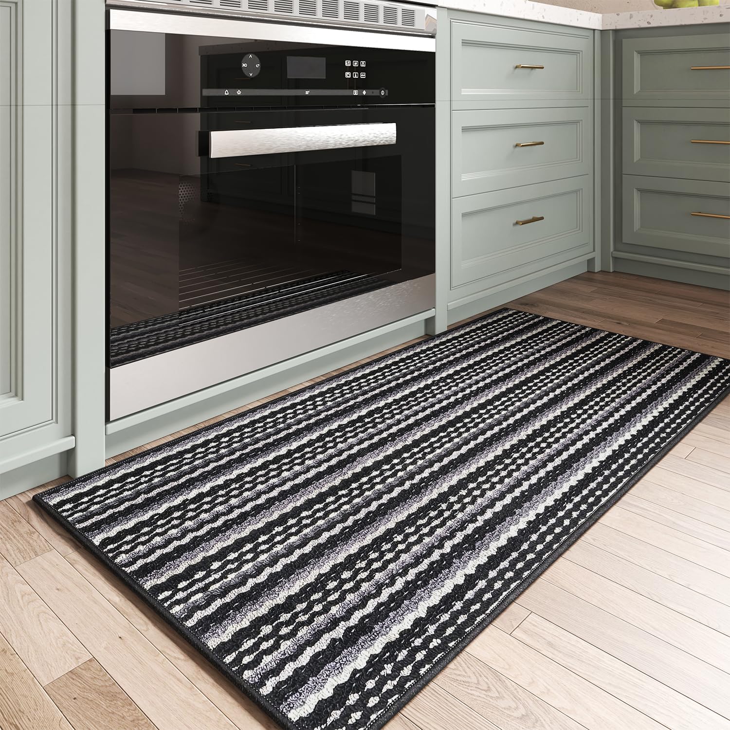 COCOER Non-Slip Washable Kitchen Runner Rug - Absorbent Floor Mat for Sink, Laundry Room & Hallway - Perfect for High Traffic Areas, Spill Protection & Comfort Underfoot