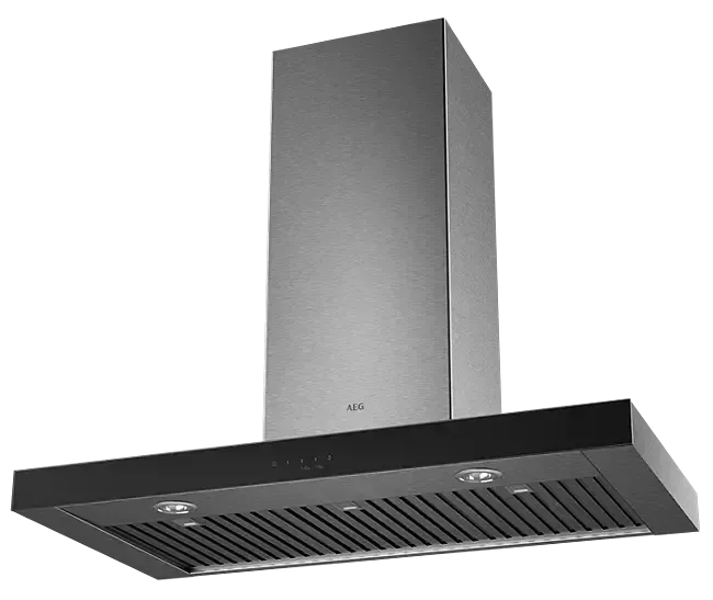 AEG 90cm Stainless Steel Range Hood with Canopy - Powerful Kitchen Exhaust Fan for Smoke and Odor Removal - Perfect for Modern Home Cooking