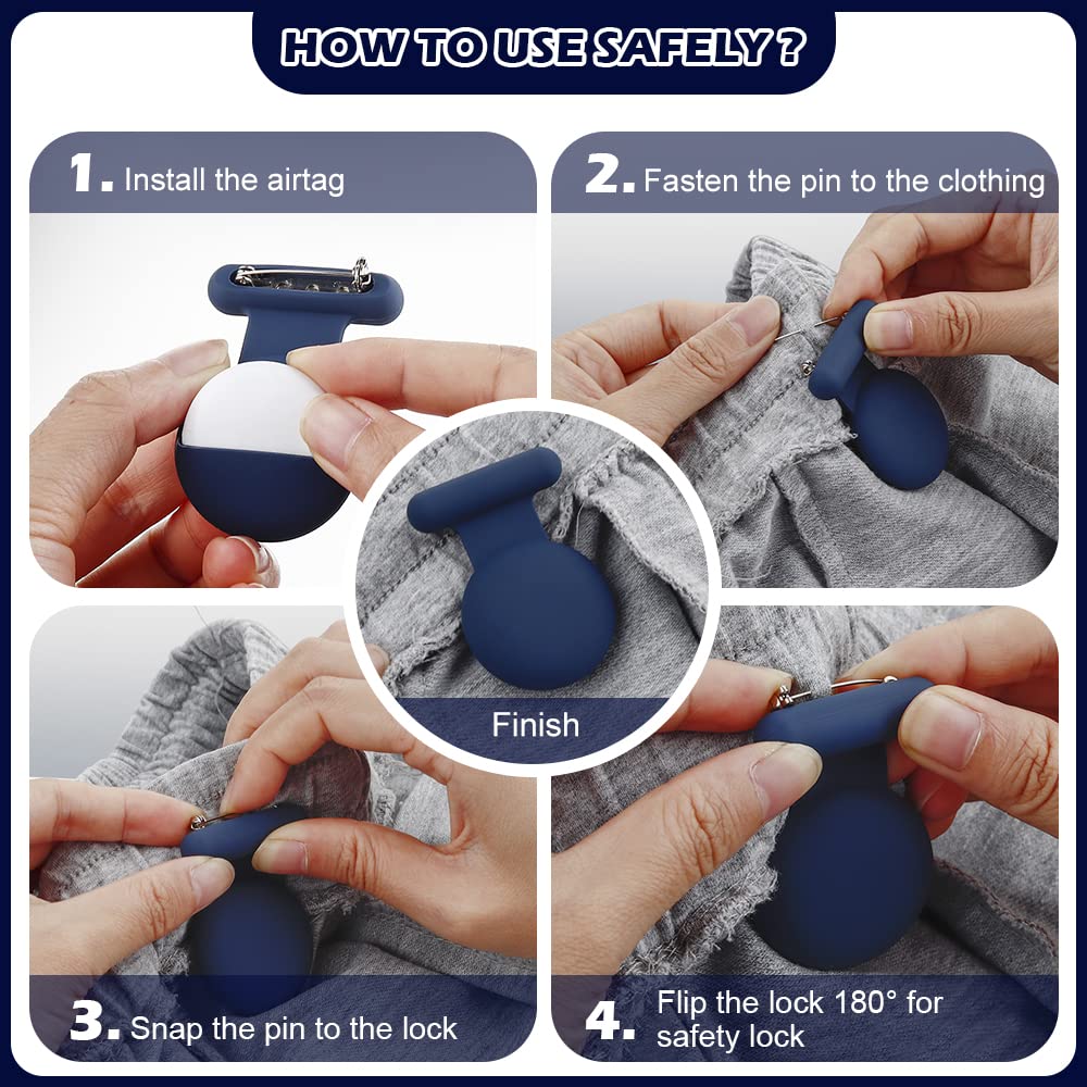 Hidden GPS Tracker for Kids, Pets & Elderly - Black (2pcs) | Safer Than Airtag Watch