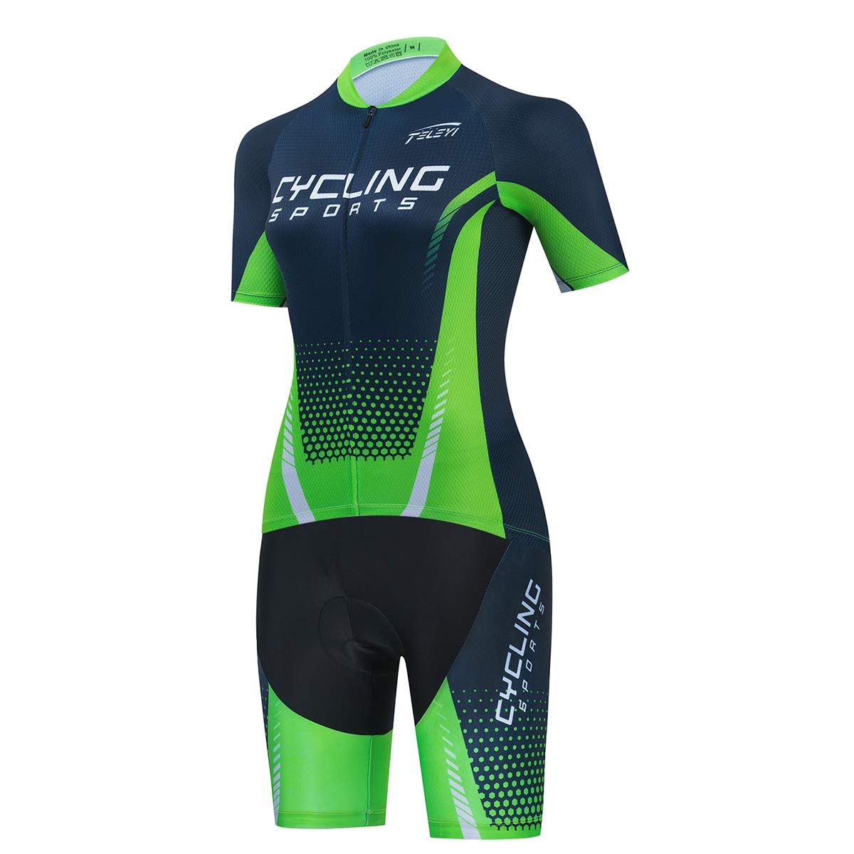 **Women's Breathable Cycling Jersey & Shorts Set with 3D Gel Padding - Short Sleeve Bike Clothing for Road & Mountain Biking - Comfortable Sportswear for Outdoor Cycling & Training**